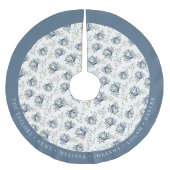 Jupon De Sapin En Polyester Brossé Personalized Coastal Crab Christmas Lights (Devant)