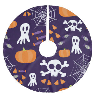 Jupon De Sapin En Polyester Brossé Personnages amusants et effrayants d'Halloween