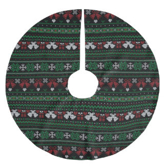 Jupon De Sapin En Polyester Brossé Personnalisable Couleur Arrière - plan Mes cloches
