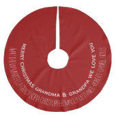 Jupon De Sapin En Polyester Brossé Personnalisé avec des noms de grandkids pour des (Devant)