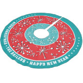 Jupon De Sapin En Polyester Brossé Personnalisé Spoutnik Atomique Mi-Siècle Moderne (Angle)