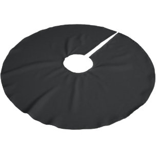 Jupon De Sapin En Polyester Brossé Personnaliser simple Noir couleur solide