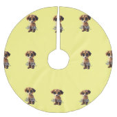 Jupon De Sapin En Polyester Brossé Petit chiot (Devant)