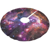 Jupon De Sapin En Polyester Brossé petit saumon Étoile-rempli de nuage de Magellanic (Angle)