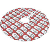 Jupon De Sapin En Polyester Brossé Petite caravane Gitane arrondie customisée (Angle)