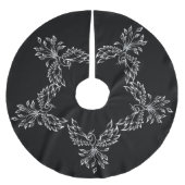 Jupon De Sapin En Polyester Brossé Phoenix se lève sur le noir (Devant)