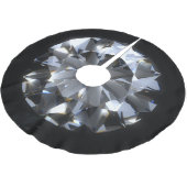 Jupon De Sapin En Polyester Brossé Pierre de diamant : l'espace noir brille. (Angle)