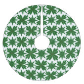 Jupon De Sapin En Polyester Brossé Pine Snowflakes Arbre Jupe (Devant)