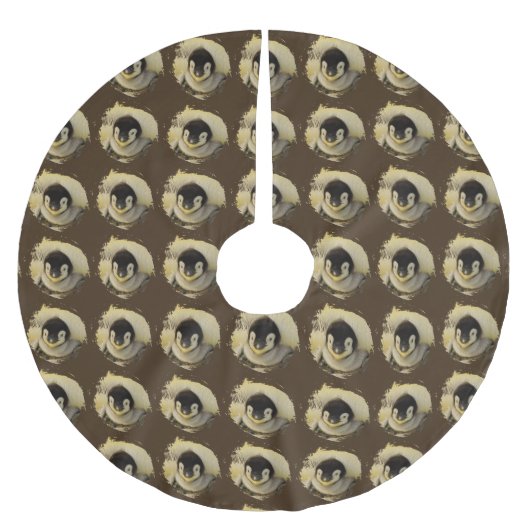 Jupon De Sapin En Polyester Brossé Pingouin 2014-0801 (Devant)