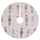 Jupon De Sapin En Polyester Brossé Pink Nutcracker Christmas Ballerina  (Devant)