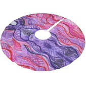 Jupon De Sapin En Polyester Brossé Pink Swirl (Angle)