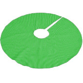 Jupon De Sapin En Polyester Brossé Pinstripes diagonales - vert émeraude et blanc (Angle)