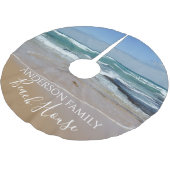 Jupon De Sapin En Polyester Brossé Plage Ocean (Angle)