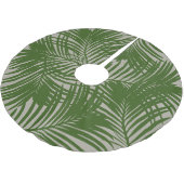 Jupon De Sapin En Polyester Brossé Plage tropicale Motif Palm Tree Leaf (Angle)