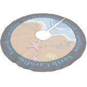 Jupon De Sapin En Polyester Brossé Plages De La Caroline Du Nord (Angle)