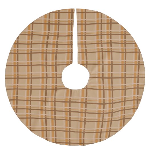 Jupon De Sapin En Polyester Brossé Plaid (Devant)