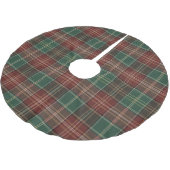 Jupon De Sapin En Polyester Brossé Plaid Automnal Rustique (Angle)