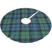 Jupon De Sapin En Polyester Brossé Plaid Green Rustic Holiday Campbell Tartan (Angle)