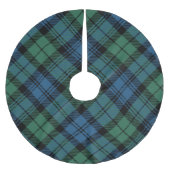 Jupon De Sapin En Polyester Brossé Plaid Green Rustic Holiday Campbell Tartan (Devant)