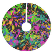 Jupon De Sapin En Polyester Brossé Plaques de peinture de lumière du Nord (Devant)