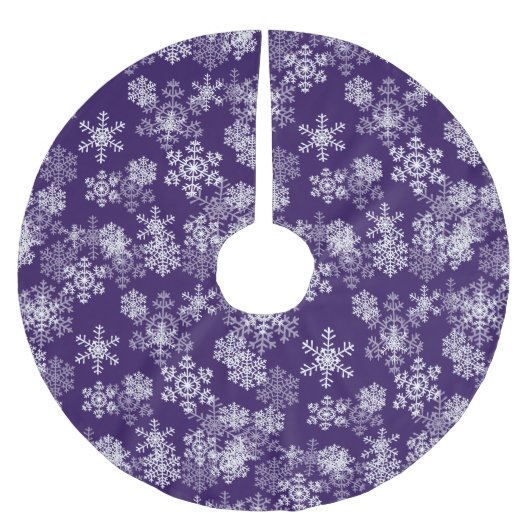 Jupon De Sapin En Polyester Brossé Pneus à jupe d'arbre - Violet (Devant)