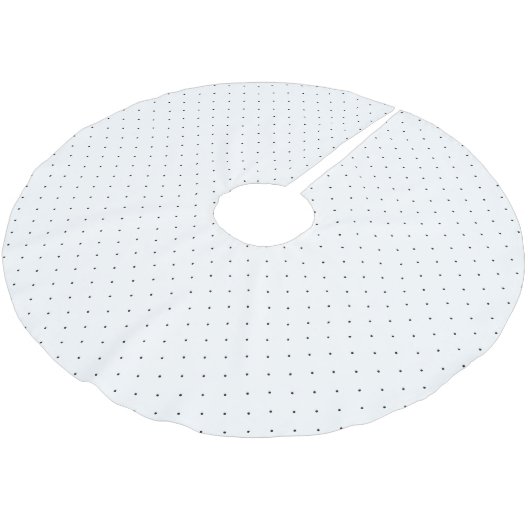 Jupon De Sapin En Polyester Brossé Point Micro Polka noir et blanc 2 (Angle)