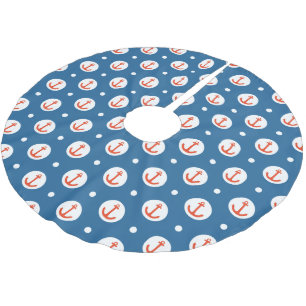 Jupon De Sapin En Polyester Brossé Points de Ancre