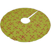 Jupon De Sapin En Polyester Brossé points et lignes (Angle)