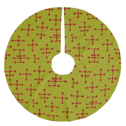 Jupon De Sapin En Polyester Brossé points et lignes (Devant)