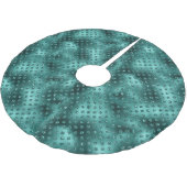 Jupon De Sapin En Polyester Brossé Points verts de Parties scintillant de Noël (Angle)