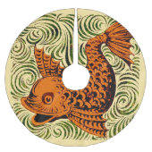 Jupon De Sapin En Polyester Brossé Poisson Antique Carrelage Ancien art (Devant)