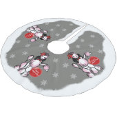 Jupon De Sapin En Polyester Brossé Poodle Lady (Angle)