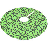 Jupon De Sapin En Polyester Brossé Positions de yoga Silhouettes (Angle)