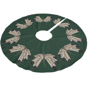 Jupon De Sapin En Polyester Brossé Premier décor de nation d'art de Noël de jupe