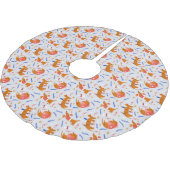 Jupon De Sapin En Polyester Brossé Pups de Noël (Angle)