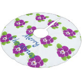 Jupon De Sapin En Polyester Brossé Purple Pansy Flower Thunder_Cove (Angle)