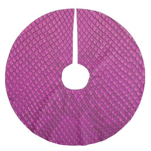 Jupon De Sapin En Polyester Brossé Python rose : Texture de la peau de serpent. (Devant)