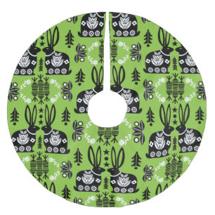 Jupon De Sapin En Polyester Brossé Rabbit Nordic Scandinavian Folk Art