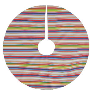 Jupon De Sapin En Polyester Brossé Rayures colorées chaudes