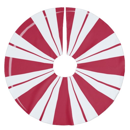 Jupon De Sapin En Polyester Brossé Rayures de sucrerie de menthe poivrée (Devant)