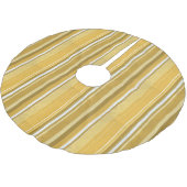 Jupon De Sapin En Polyester Brossé Rayures Jaune (Angle)
