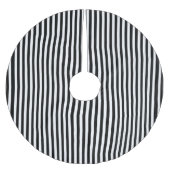 Jupon De Sapin En Polyester Brossé Rayures modernes noires et blanches élégantes (Devant)