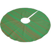 Jupon De Sapin En Polyester Brossé Rayures Vert Marron (Angle)