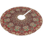 Jupon De Sapin En Polyester Brossé Red Decorative Tree Skirt (Angle)