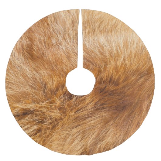 Jupon De Sapin En Polyester Brossé Red Fox Fur : Arrière - plan texturé. (Devant)