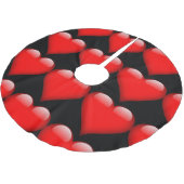 Jupon De Sapin En Polyester Brossé Red Heart Mariage d'amour tendance (Angle)