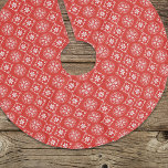 Jupon De Sapin En Polyester Brossé Red Snowflake Motif Simple Noël<br><div class="desc">Ajoutez une touche festive à votre décor de maison de Noël avec cette jupe d'arbre classique, avec un motif rouge et blanc avec de simples flocons de neige pour un look de vacances intemporel. Conçue dans un style hivernal élégant, cette décoration de vacances allie charme traditionnel élégant et atmosphère fantaisiste...</div>