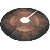 Jupon De Sapin En Polyester Brossé Reflet doré cuivré (Angle)