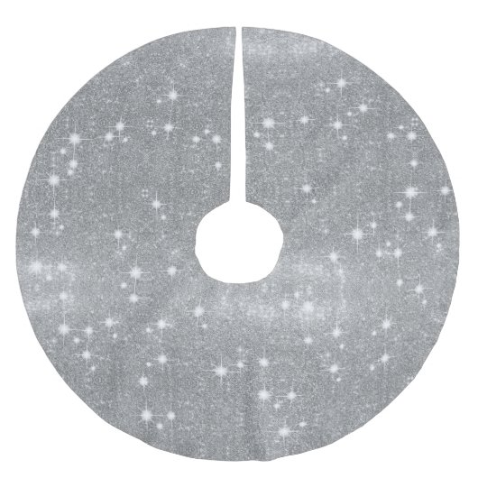 Jupon De Sapin En Polyester Brossé Regard métallique de parties scintillantes en (Devant)