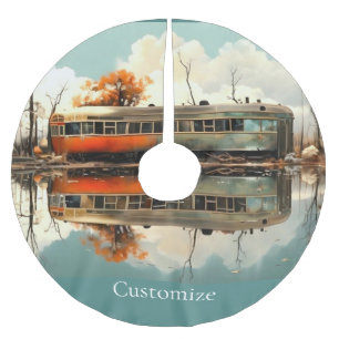 Jupon De Sapin En Polyester Brossé Remorque Caravan vintage RV Thunder_Cove